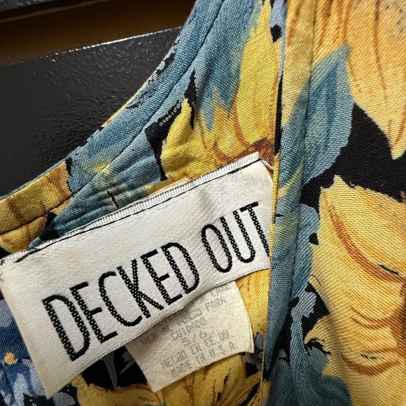 Decked Out Sunflower Floral Sleeveless Maxi Dress Size 5/6 Back Zip - Picture 3 of 6